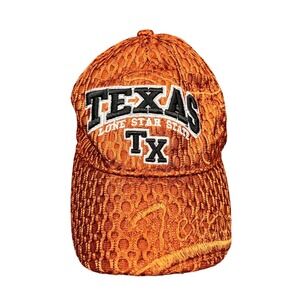 Golden Lion Texas Lone Star State Burnt Orange Honeycomb Mesh Adjustable Hat